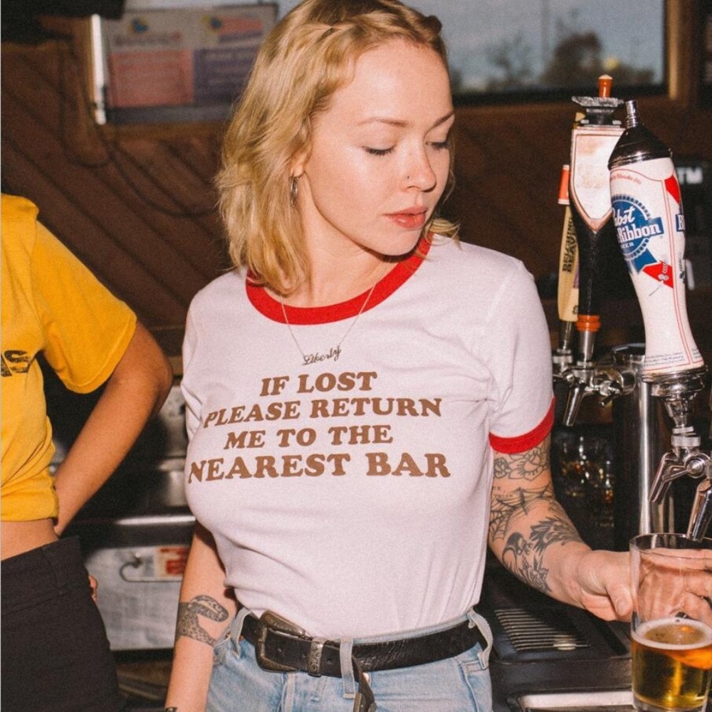 If lost Return to bar graphic tee - Picture 1 of 3